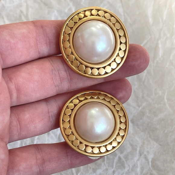 Anne Klein Jewelry Vintage Anne Klein Pearl Earrings Poshmark
